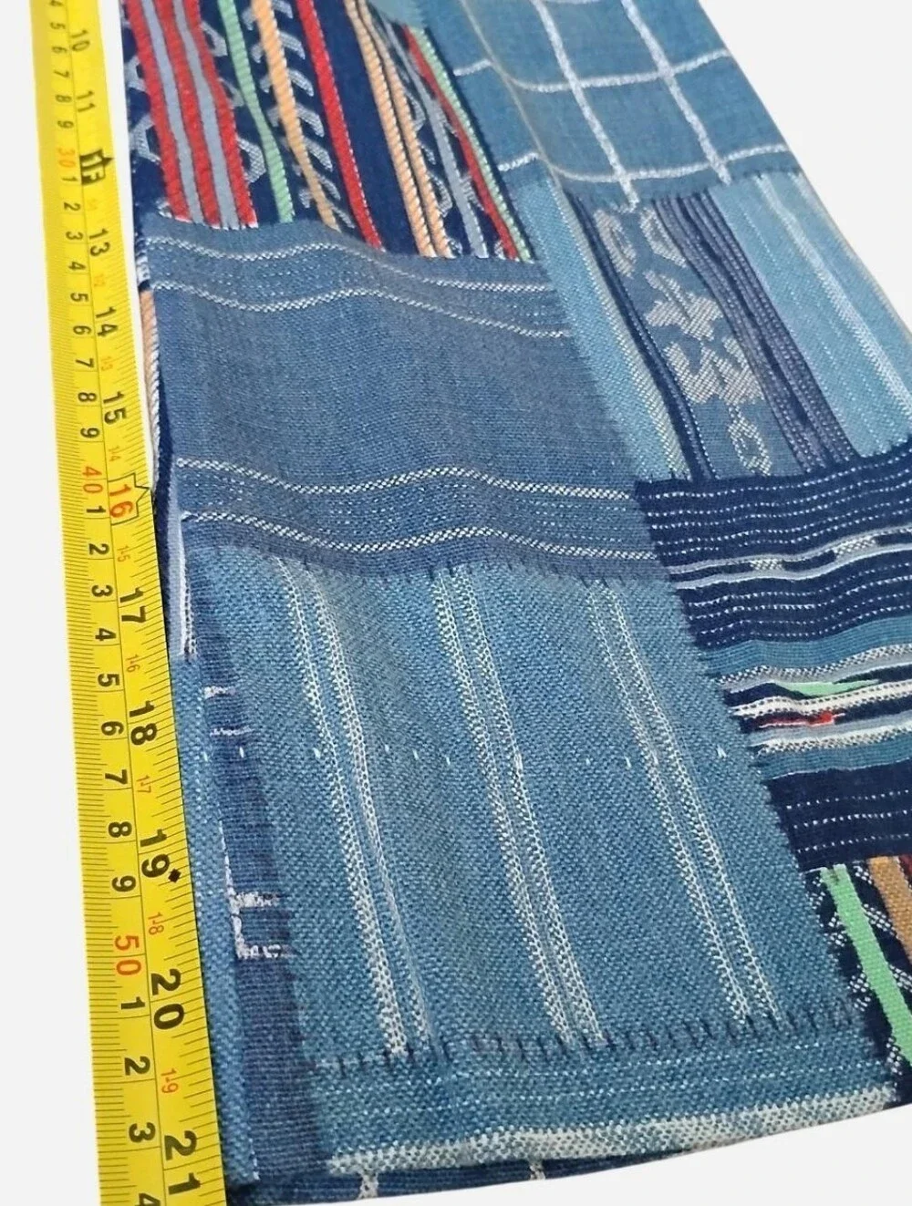 Vintage Kids Patchwork Bell Bottom Flare Pants Boho Hippie Size 4 / 5 Slim